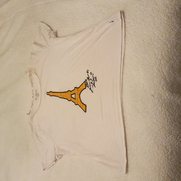 Karl Lagerfeld Love from Paris Eiffel Tower Womens Tshirt Size XL - Picture 3 of 9